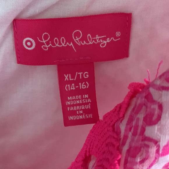 NWT Lilly Pulitzer for Target Pink Dress Sz14/16 - Picture 2 of 4